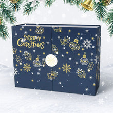 Laden Sie das Bild in den Galerie-Viewer, Malen nach Zahlen Adventskalender 2025 - Frohe Weihnachten (Blau - 12 Türchen)