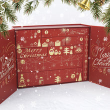 Laden Sie das Bild in den Galerie-Viewer, Malen nach Zahlen Adventskalender 2025 - Frohe Weihnachten (Rot - 12 Türchen)