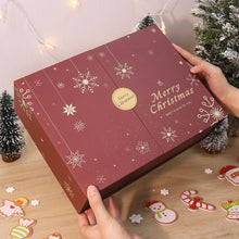 Laden Sie das Bild in den Galerie-Viewer, Malen nach Zahlen Adventskalender 2025 - Frohe Weihnachten (Rot - 12 Türchen)