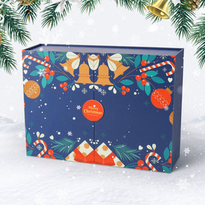 Malen nach Zahlen Adventskalender 2025 - Fröhlich & Festlich (Blau - 12 Türchen)