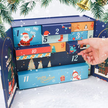 Laden Sie das Bild in den Galerie-Viewer, Malen nach Zahlen Adventskalender 2025 - Fröhlich &amp; Festlich (Blau - 12 Türchen)