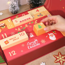Laden Sie das Bild in den Galerie-Viewer, Malen nach Zahlen Adventskalender 2025 - Fröhlich &amp; Festlich (Rot - 12 Türchen)