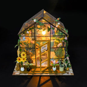 Miniaturhaus - Sonniges Gewächshaus
