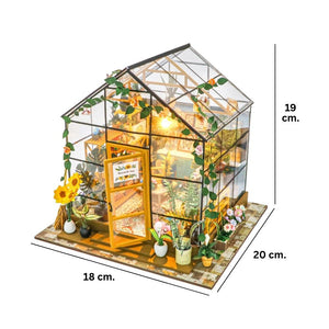 Miniaturhaus - Sonniges Gewächshaus