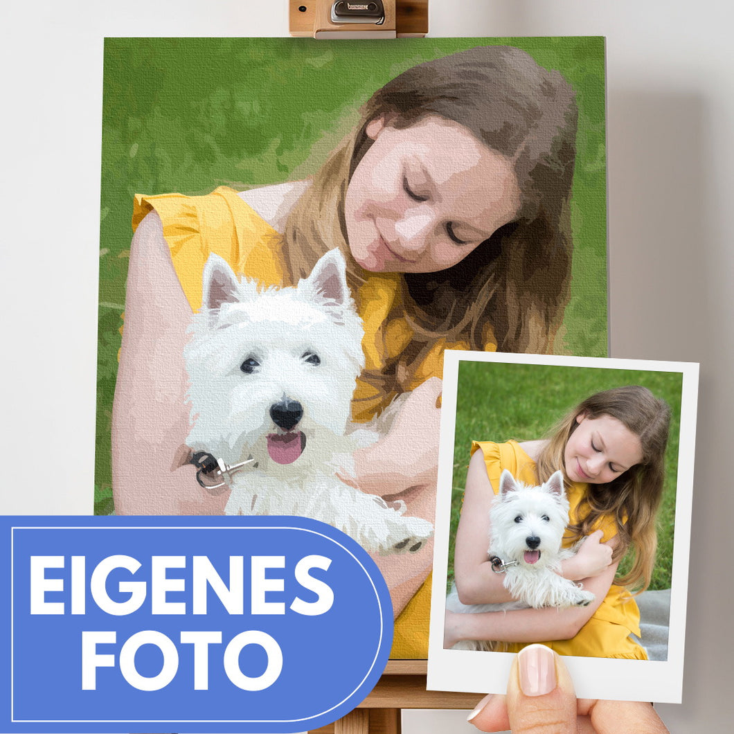 LINEPARK Personalisiertes Malen Nach Zahlen – Individuelles Set Für Ihr Foto – 30 Farben – Leinwand & Pinsel Inklusive (40x50cm, Ohne Rahmen) LINEPARK Personalisiertes Malen Nach Zahlen – Individuelles Set Für Ihr Foto – 30 Farben – Leinwand & Pinsel Inklusive (40x50cm, Ohne Rahmen)