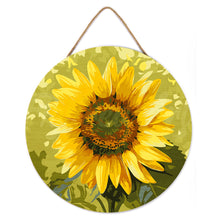 Laden Sie das Bild in den Galerie-Viewer, Malen nach Zahlen auf Holzscheibe - Sonnenblume