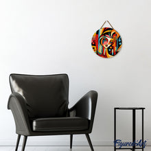 Laden Sie das Bild in den Galerie-Viewer, Malen nach Zahlen auf Holzscheibe - Abstrakte Frau im Picasso Stil