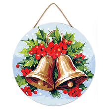 Laden Sie das Bild in den Galerie-Viewer, Malen nach Zahlen auf Holzscheibe - Weihnachtsglocken