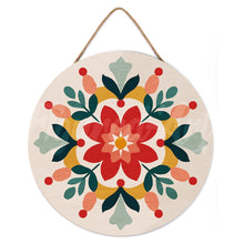 Laden Sie das Bild in den Galerie-Viewer, Malen nach Zahlen auf Holzscheibe - Winter-Mandala