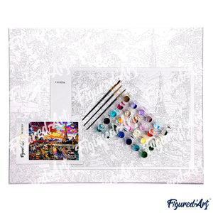 Aquarell-Pariser Garten