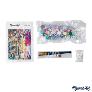 Aquarell-Pariser Garten