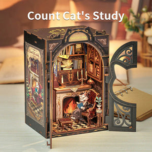 Book Nook - Die Studie des Grafen Katze