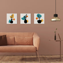 Laden Sie das Bild in den Galerie-Viewer, Mini Malen nach Zahlen mit Rahmen - Blaue Pflanze und Vase