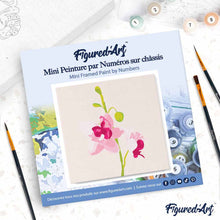 Laden Sie das Bild in den Galerie-Viewer, Mini Malen nach Zahlen mit Rahmen - Orchidee