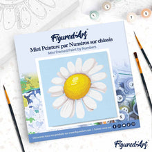 Laden Sie das Bild in den Galerie-Viewer, Mini Malen nach Zahlen mit Rahmen - Hübsche Margerite