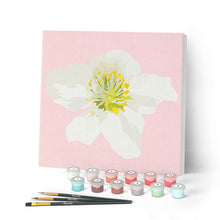 Laden Sie das Bild in den Galerie-Viewer, Mini Malen nach Zahlen mit Rahmen 20x20cm - Hagebuttenblüte