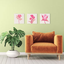 Laden Sie das Bild in den Galerie-Viewer, Mini Malen nach Zahlen mit Rahmen - 3 Rosa Tulpen