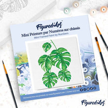 Laden Sie das Bild in den Galerie-Viewer, Mini Malen nach Zahlen mit Rahmen - Blätter