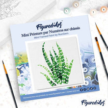 Laden Sie das Bild in den Galerie-Viewer, Mini Malen nach Zahlen mit Rahmen - Fettige Pflanze