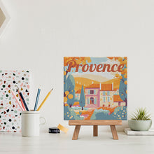 Laden Sie das Bild in den Galerie-Viewer, Mini Malen nach Zahlen mit Rahmen - Reiseplakat Provence Herbst