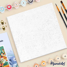 Laden Sie das Bild in den Galerie-Viewer, Mini Malen nach Zahlen mit Rahmen - Reiseplakat Lissabon