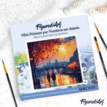 Laden Sie das Bild in den Galerie-Viewer, Mini Malen nach Zahlen mit Rahmen - Romantische Nacht