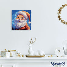 Laden Sie das Bild in den Galerie-Viewer, Mini Malen nach Zahlen mit Rahmen - Lächelnder Weihnachtsmann