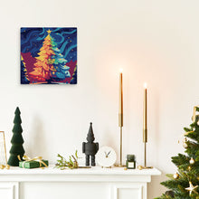 Laden Sie das Bild in den Galerie-Viewer, Mini Malen nach Zahlen mit Rahmen - Bunter Weihnachtsbaum