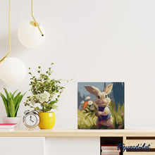 Laden Sie das Bild in den Galerie-Viewer, Mini Malen nach Zahlen mit Rahmen - Hase und Wildblumen
