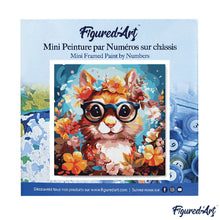 Laden Sie das Bild in den Galerie-Viewer, Mini Malen nach Zahlen mit Rahmen - Fantasie-Eichhörnchen und Blumen