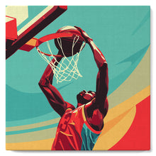 Laden Sie das Bild in den Galerie-Viewer, Mini Malen nach Zahlen mit Rahmen - Sportposter Basketball