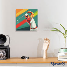 Laden Sie das Bild in den Galerie-Viewer, Mini Malen nach Zahlen mit Rahmen - Sportposter Golf