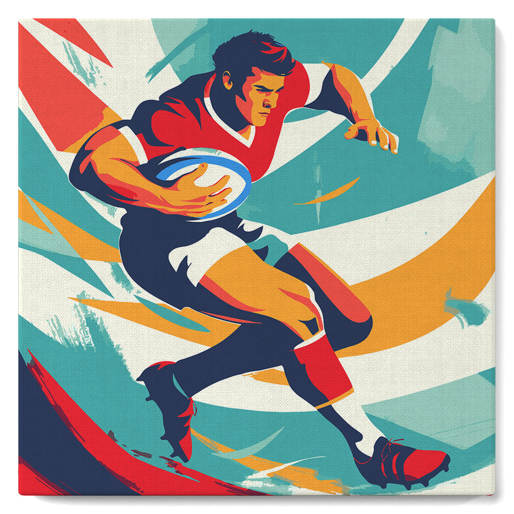Mini Malen nach Zahlen mit Rahmen - Sportposter Handball