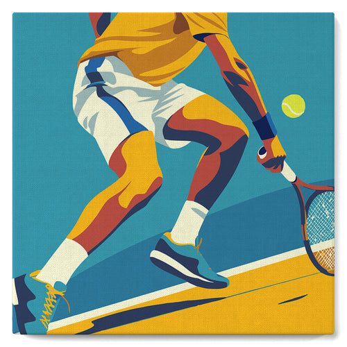Mini Malen nach Zahlen mit Rahmen - Sportposter Tennis