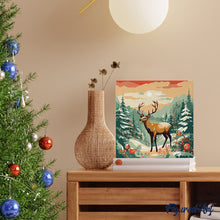 Laden Sie das Bild in den Galerie-Viewer, Mini Malen nach Zahlen mit Rahmen - Majestätischer Winterhirsch
