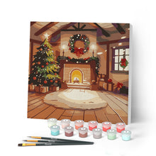 Laden Sie das Bild in den Galerie-Viewer, Mini Malen nach Zahlen mit Rahmen - Gemütliches Weihnachtszimmer