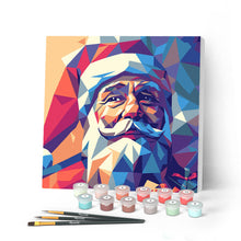 Laden Sie das Bild in den Galerie-Viewer, Mini Malen nach Zahlen mit Rahmen - Polygon-Weihnachtsmann