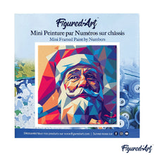 Laden Sie das Bild in den Galerie-Viewer, Mini Malen nach Zahlen mit Rahmen - Polygon-Weihnachtsmann