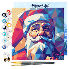 Laden Sie das Bild in den Galerie-Viewer, Mini Malen nach Zahlen mit Rahmen - Polygon-Weihnachtsmann