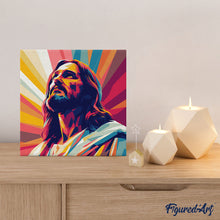 Laden Sie das Bild in den Galerie-Viewer, Mini Malen nach Zahlen mit Rahmen - Strahlender Jesus