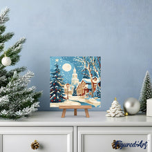 Laden Sie das Bild in den Galerie-Viewer, Mini Malen nach Zahlen mit Rahmen - Verschneite Weihnachtsstraße