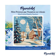 Laden Sie das Bild in den Galerie-Viewer, Mini Malen nach Zahlen mit Rahmen - Verschneite Weihnachtsstraße