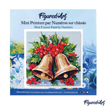 Laden Sie das Bild in den Galerie-Viewer, Mini Malen nach Zahlen mit Rahmen - Weihnachtsglocken