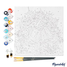 Laden Sie das Bild in den Galerie-Viewer, Mini Malen nach Zahlen mit Rahmen - Weihnachtsglocken