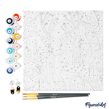 Laden Sie das Bild in den Galerie-Viewer, Mini Malen nach Zahlen mit Rahmen - Goldenes Rentier