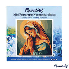 Laden Sie das Bild in den Galerie-Viewer, Mini Malen nach Zahlen mit Rahmen - Betende Maria