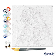 Laden Sie das Bild in den Galerie-Viewer, Mini Malen nach Zahlen mit Rahmen - Betende Maria