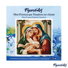 Laden Sie das Bild in den Galerie-Viewer, Mini Malen nach Zahlen mit Rahmen - Heilige Familie