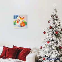 Laden Sie das Bild in den Galerie-Viewer, Mini Malen nach Zahlen mit Rahmen - Weihnachtsfreunde