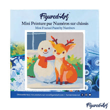 Laden Sie das Bild in den Galerie-Viewer, Mini Malen nach Zahlen mit Rahmen - Weihnachtsfreunde